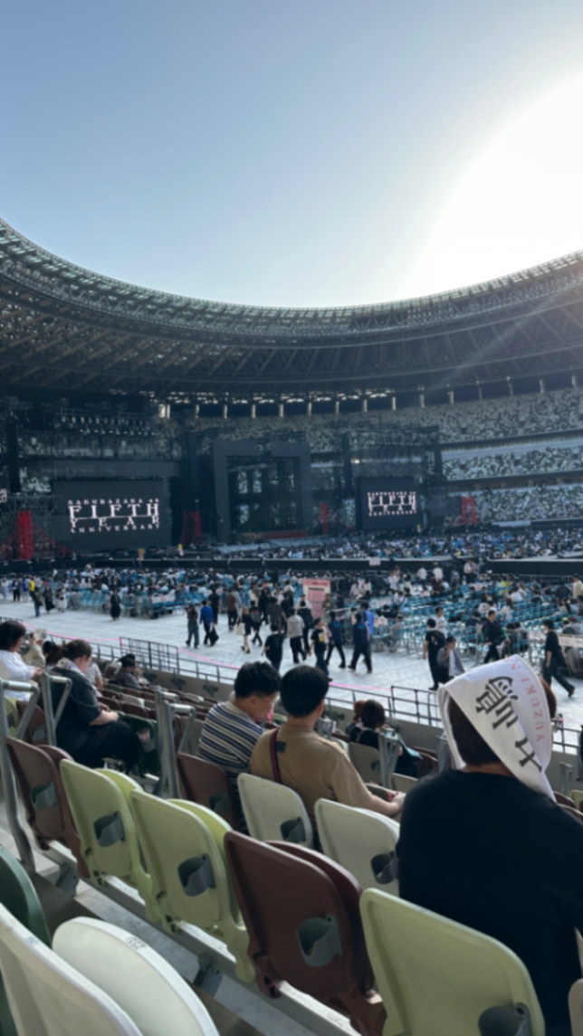 View from Gate H, Block 133, Row 10, Seat 257 Back Stand (1st Tier) Apr 11, 2026 樱坂五周年