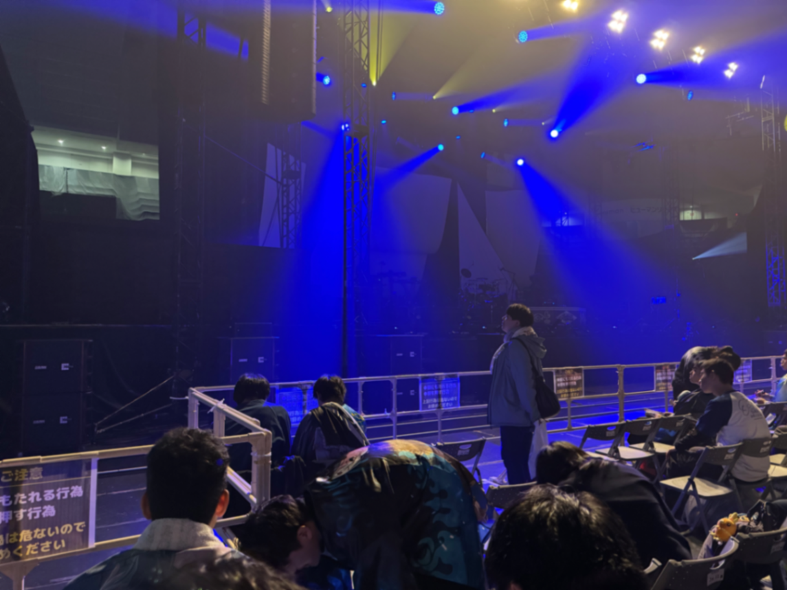 S2ブロック アリーナ 5列6番 2025년 11월 22일 Roselia - ASIA TOUR 「Neuweltfahrt」大阪公演의 시점
