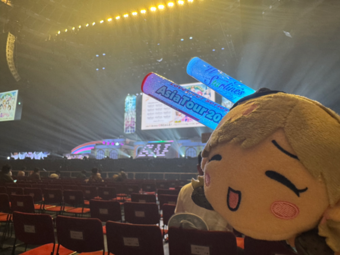 アリーナ L6ブロック 1列 5番 2025年7月27日 ラブライブ！スーパースター！！ Liella! First Generation LoveLive! ~Wonderful Starlines~< 大阪公演＞ の視点