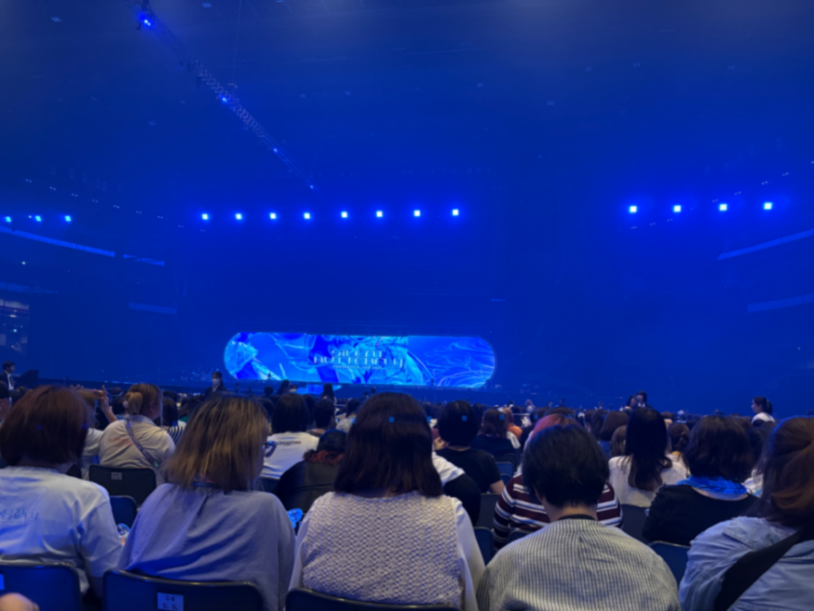 View from アリーナW2ゲート C6ブロック11列11番