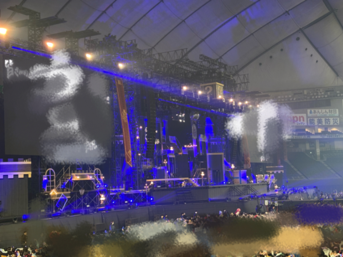 24gate 44通路 3垒侧一阶 16列 428番 2024년 12월 25일 happy magical tour in tokyo dome의 시점