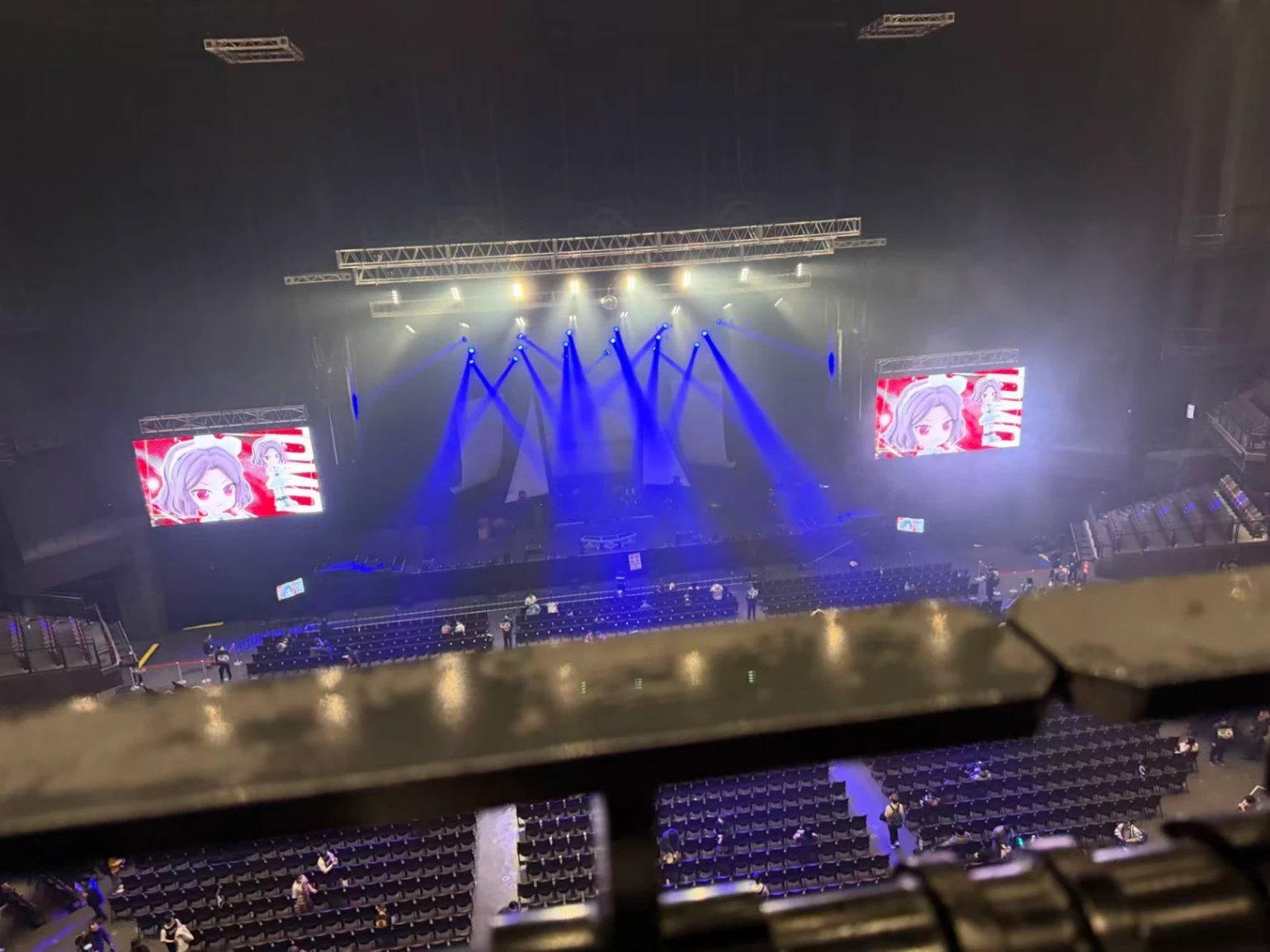 View from バルコニー3 3L1扉 3Eブロック 1列2番 Feb 14, 2026 Roselia - ASIA TOUR [Neuweltfahrt]