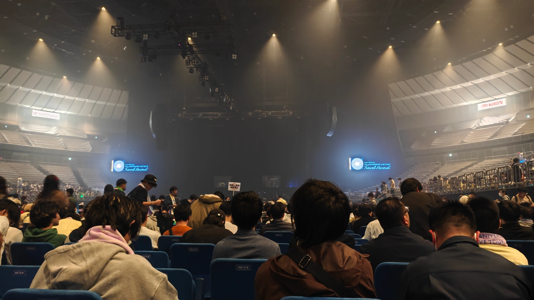 center 46列9番 2025년 11월 30일 Inori Minase 10th ANNIVERSARY LIVE TOUR Travel Record 横浜アリーナ公演의 시점