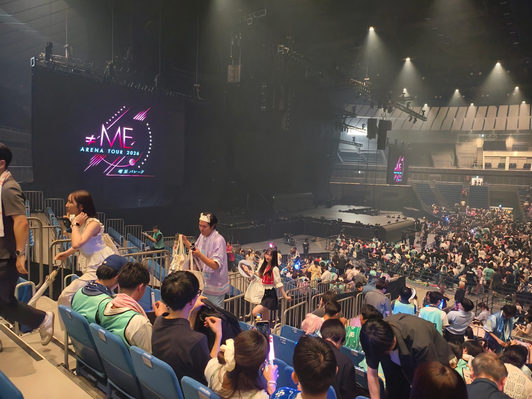 View from D6扉アリ一ナ席D14列51番 Jul 17, 2026 ≠me 神奈川 DAY1