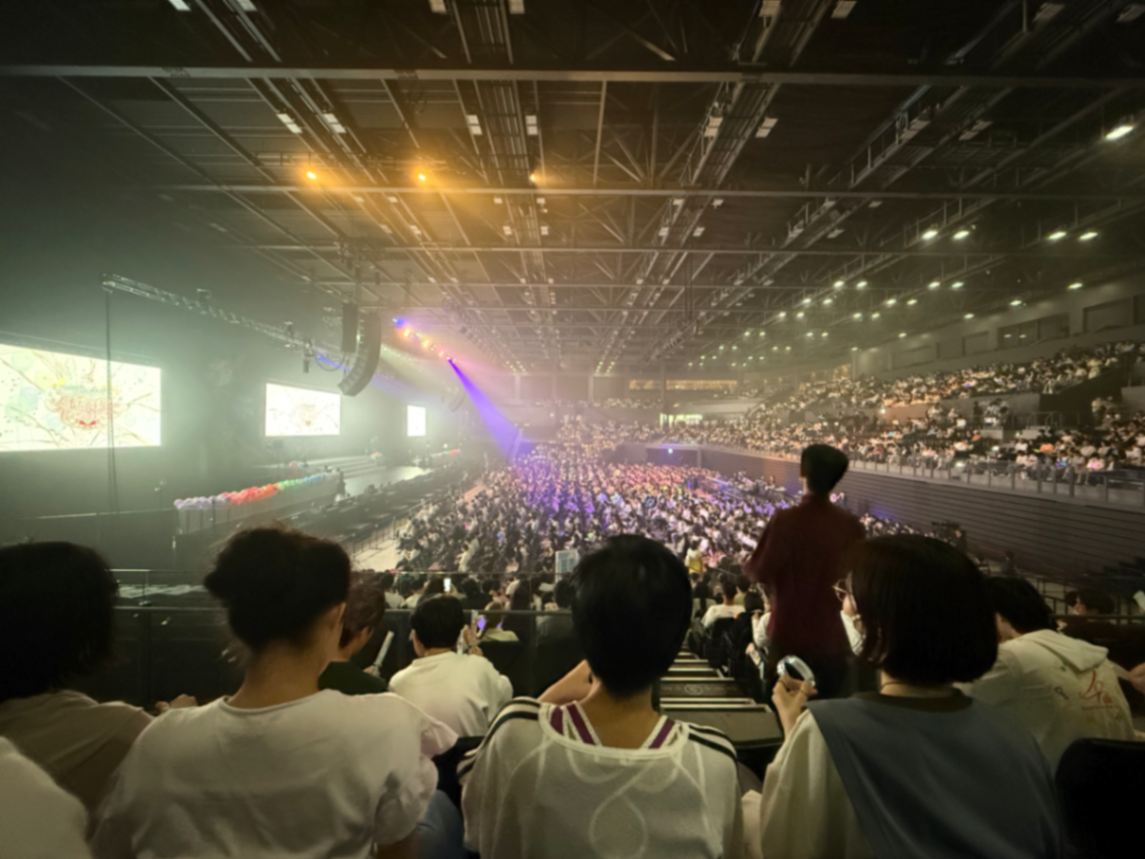 スタンド Dブロック 13列13番 2024年9月28日 プロジェクトセカイ 4th Anniversary 感謝祭 の視点